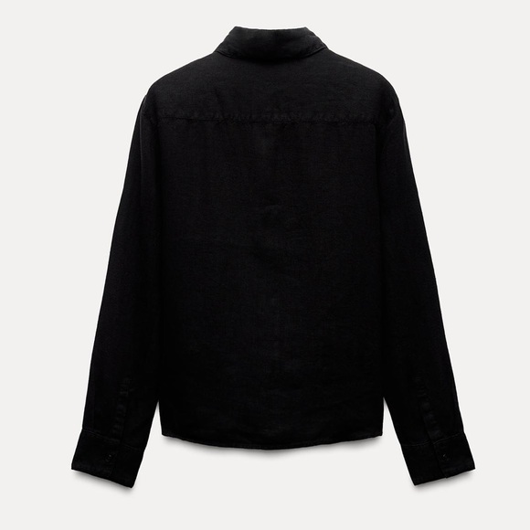 ♥️ SOLD ♥️ Zara Linen Shirt - Picture 3 of 5